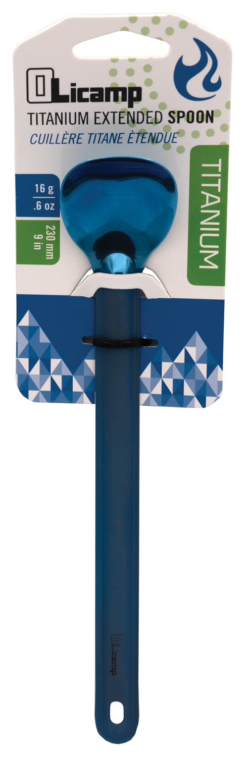 OLICAMP Long Titanium S PO Blue - Lightweight Camping Utensil