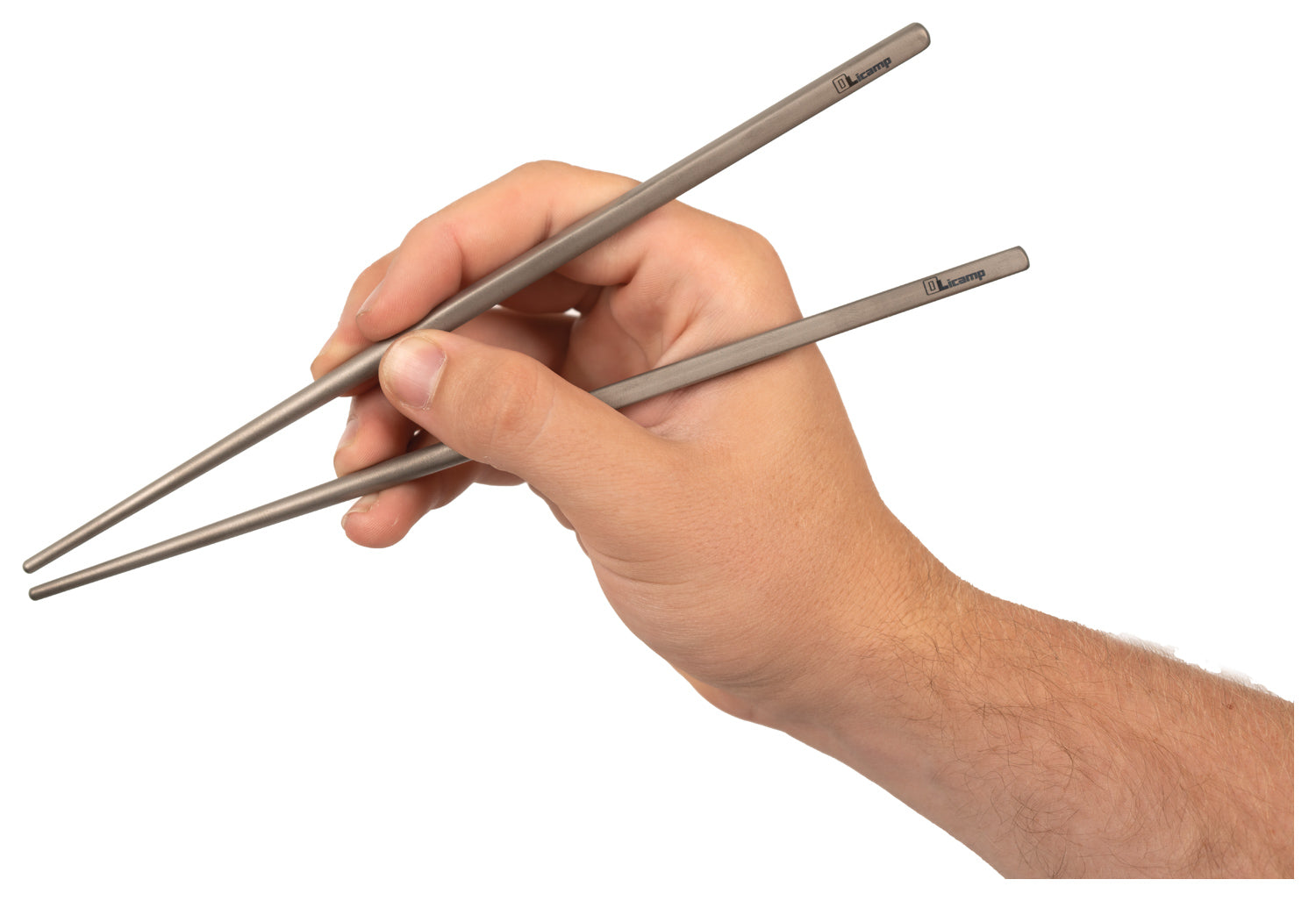 OLICAMP Titanium Chopstick Set with Case - Lightweight and Durable Dining Utensils