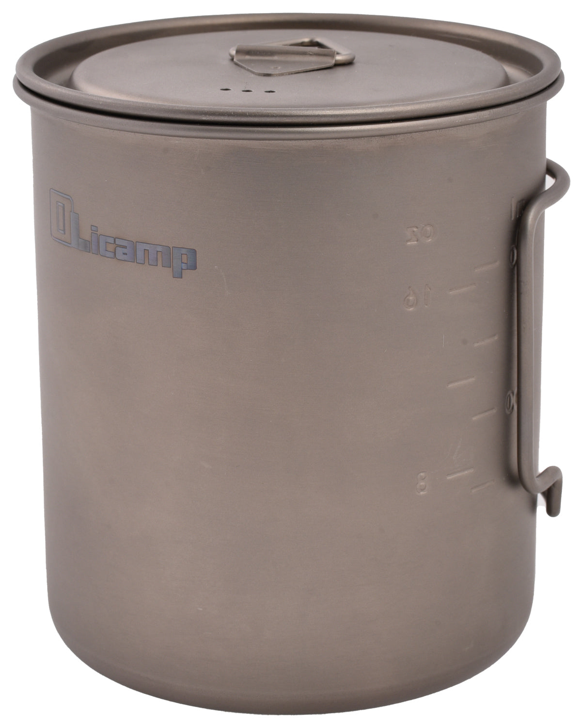 OLICAMP Space Saver Mug 750 W/Lid Titanium - Compact Travel Coffee Mug