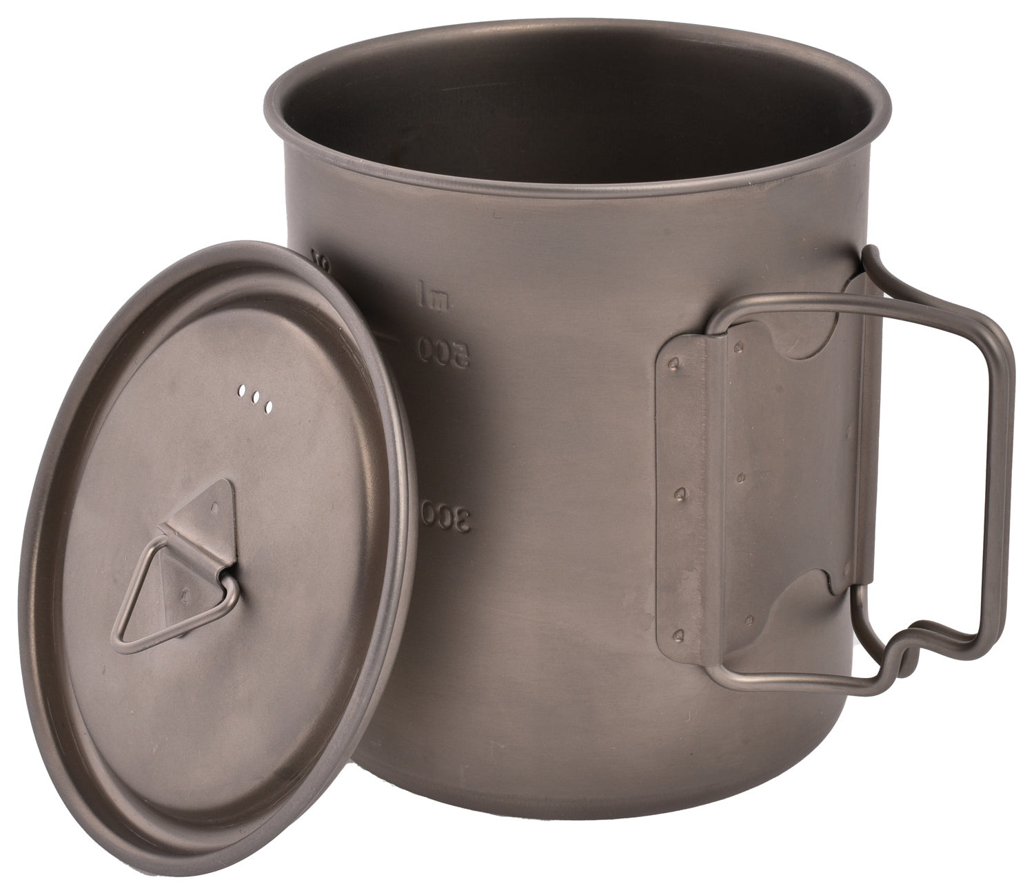OLICAMP Space Saver Mug 750 W/Lid Titanium - Compact Travel Coffee Mug