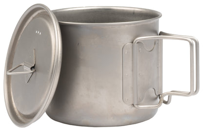 OLICAMP Space Saver Mug 550 W/Lid Titanium - Compact Travel Coffee Mug