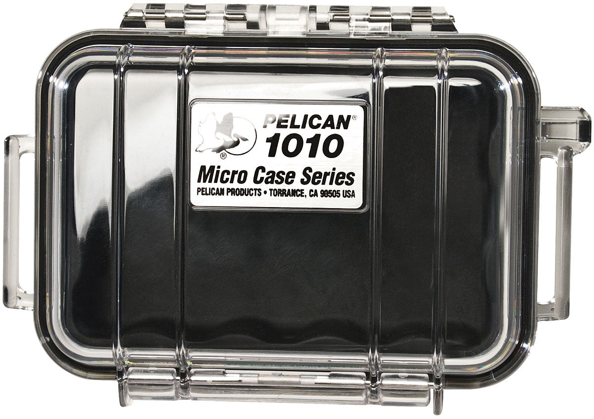 Pelican Micro Case 1010 Black/Clear - Compact Waterproof Storage Solution