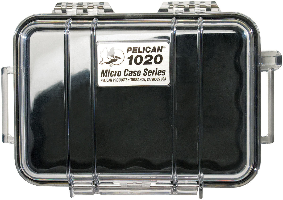 Pelican Micro Case 1020 Black and Clear for Compact Storage and Protection