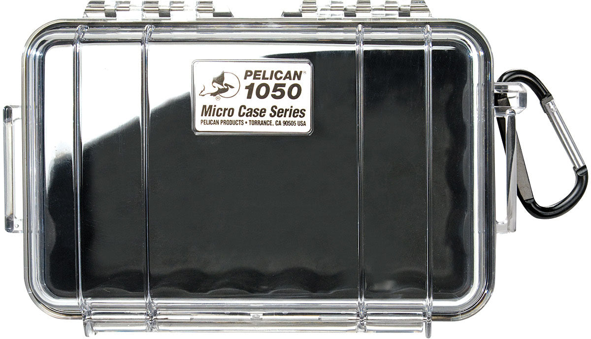 Pelican Micro Case 1050 Black and Clear for Compact Storage and Protection