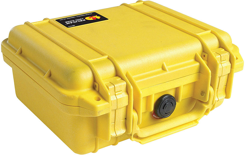 Pelican Pelicase 1200 Yellow Waterproof Storage Case