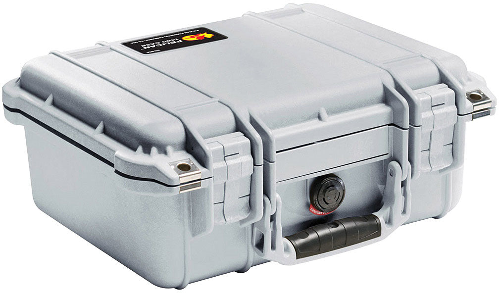 Pelican Pelicase 1400 Silver - Durable Waterproof Protective Case