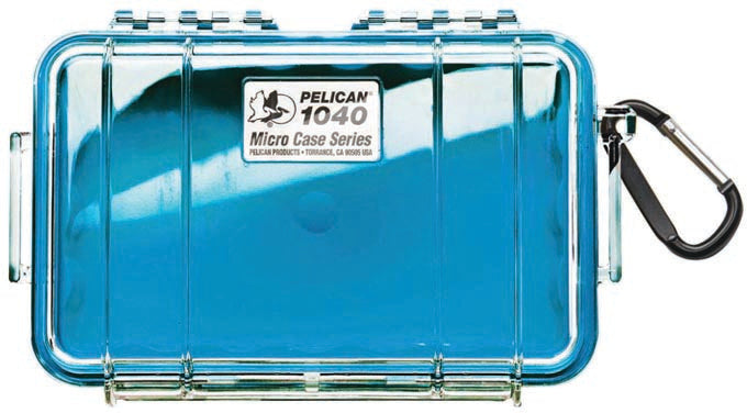Pelican Micro Case 1040 Blue/Clear – Compact Waterproof Storage for Small Items