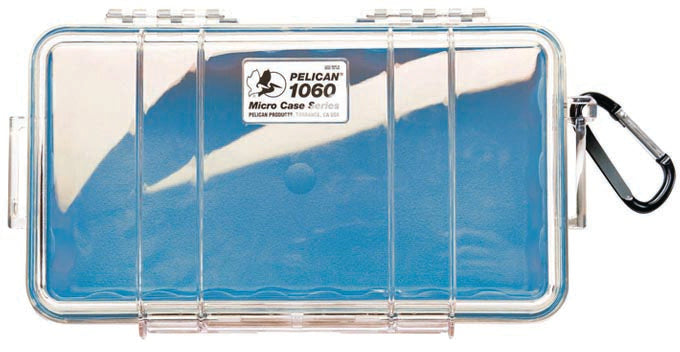 Pelican Micro Case 1060 Blue/Clear – Compact Waterproof Storage Solution
