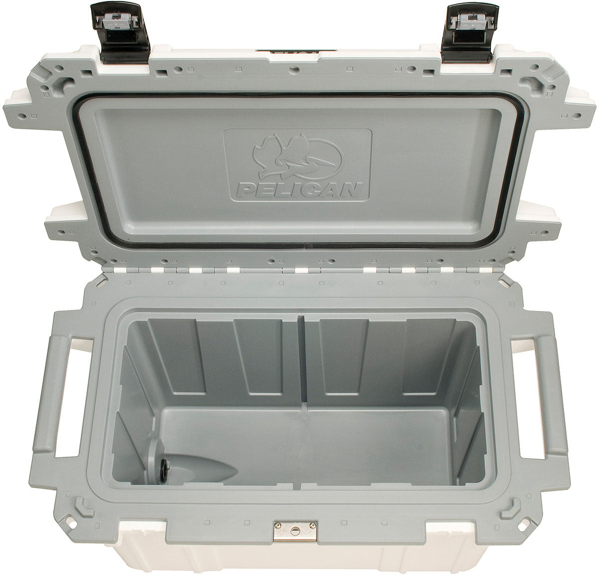 Pelican 70 Qt Elite Cooler White/Gray – Durable Insulated Cooler for Long-lasting Ice Retention