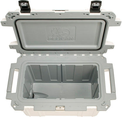 Pelican 70 Qt Elite Cooler White/Gray – Durable Insulated Cooler for Long-lasting Ice Retention