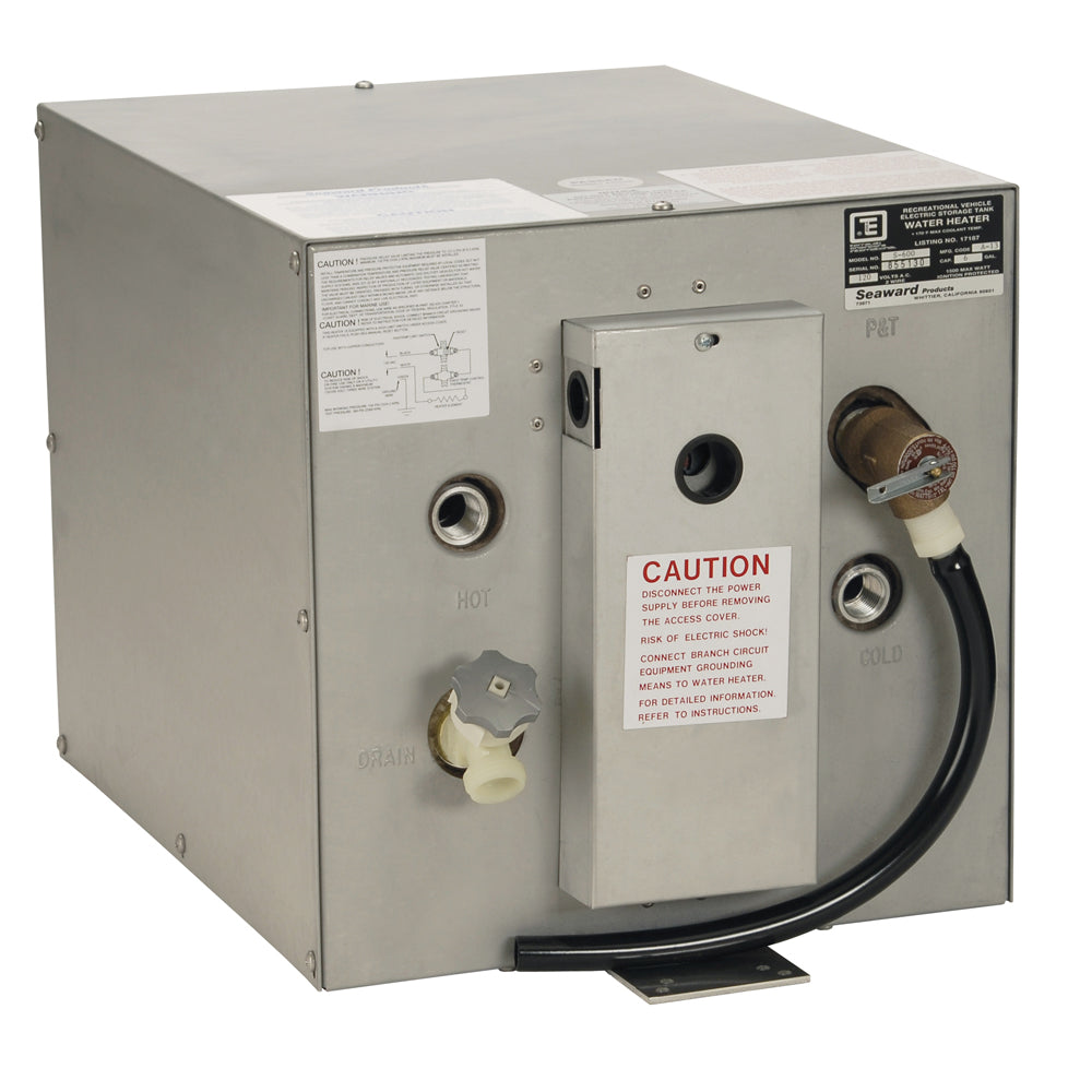 Whale Marine Seaward 6 Gallon Hot Water Heater with Rear Heat Exchanger - 120V, 1500W