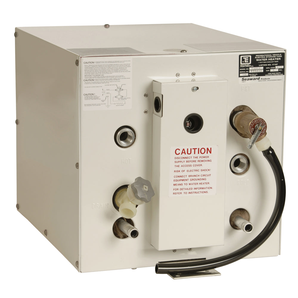 Whale Marine Seaward 6 Gallon Hot Water Heater with Front Heat Exchanger, 120V, 1500W