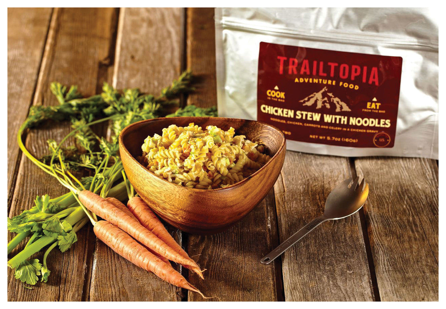 TrailTopia Chicken Stew with Noodles - Premium Dog Food, 20 oz