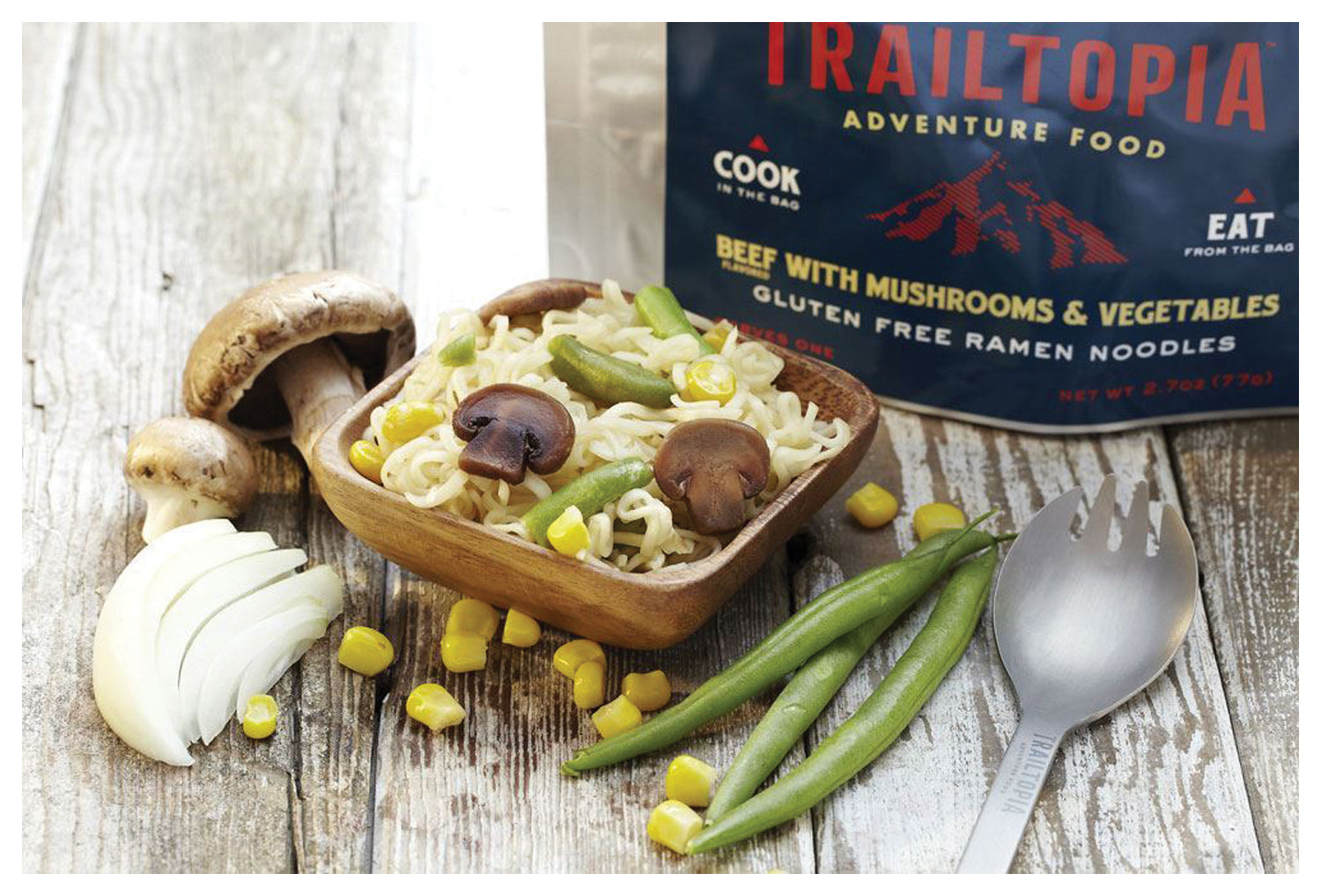 TRAILTOPIA Beef with Veg Ramen Gluten-Free, 3.5 oz