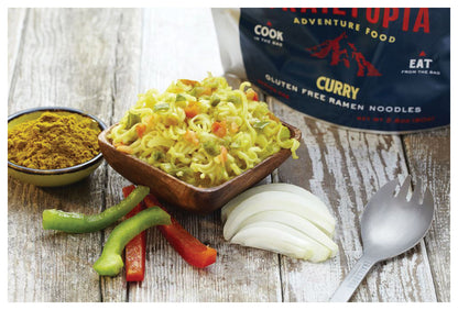 TRAILTOPIA Curry Ramen GF - Gluten-Free Instant Noodle Pack