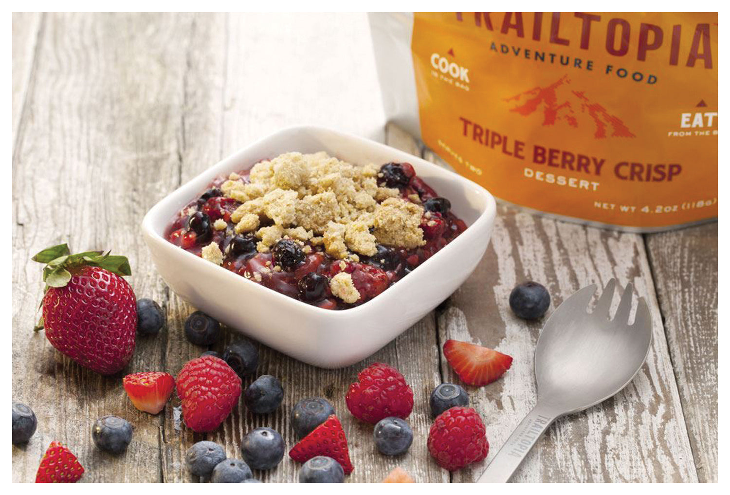 TRAILTOPIA Triple Berry Crisp GF - Gluten-Free Trail Snack