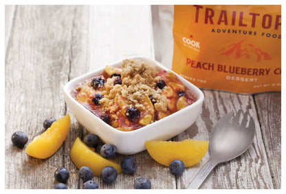 TrailTopia Peach Blueberry Crisp - Delicious Fruit Snack with Natural Flavors