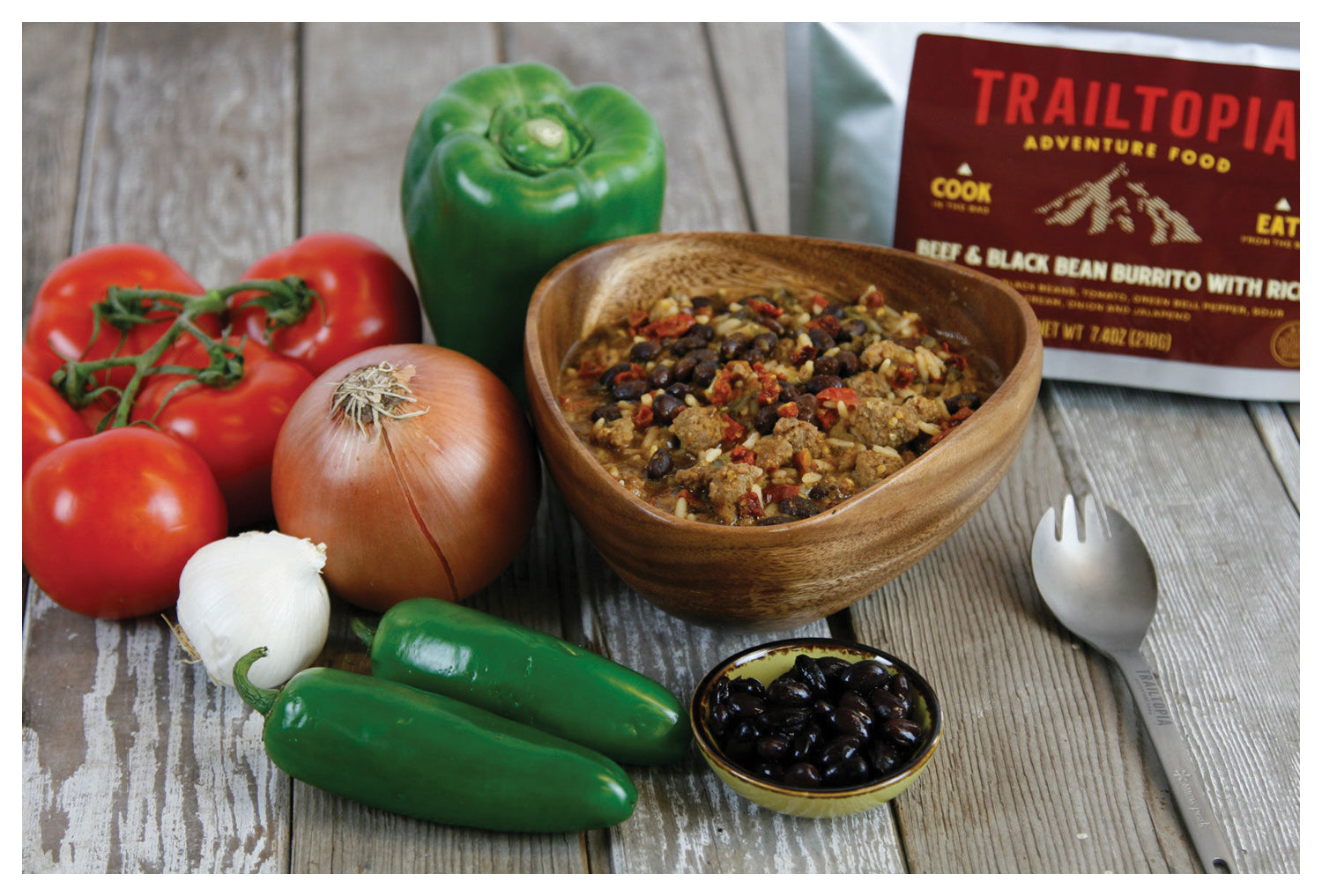 Trailtopia Beef and Black Bean Burrito GF - Delicious Gluten-Free Snack for Active Lifestyles