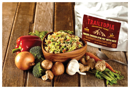 Trailtopia Ginger Chicken GF Single Serve - Gluten-Free Meal for Active Lifestyles