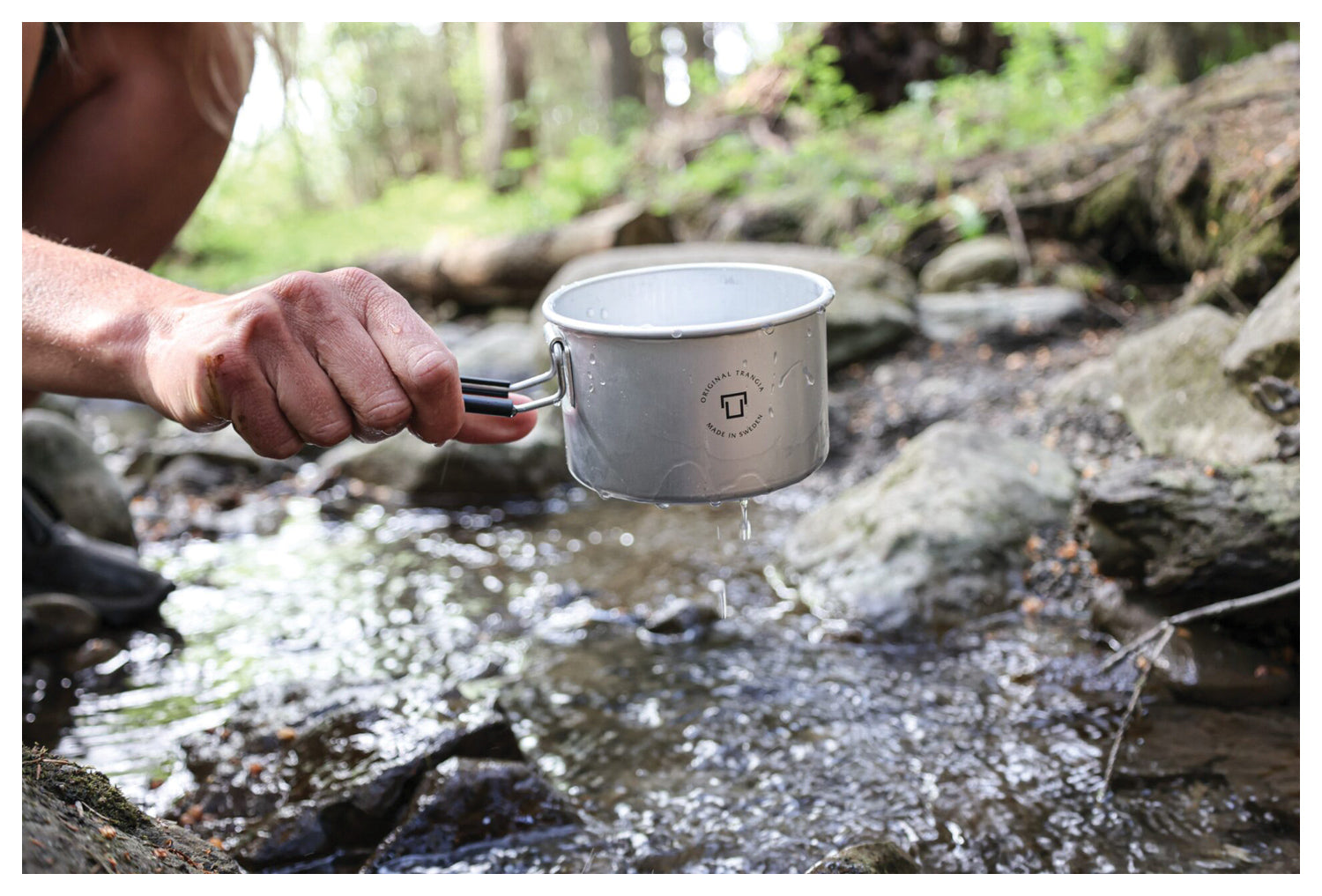 TRANGIA M50 T Cup Black - Lightweight Camping Mug for Outdoor Enthusiasts