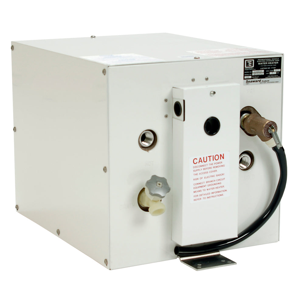 Whale Marine Seaward 6 Gallon Hot Water Heater with Rear Heat Exchanger - White Epoxy Finish - 120V 1500W