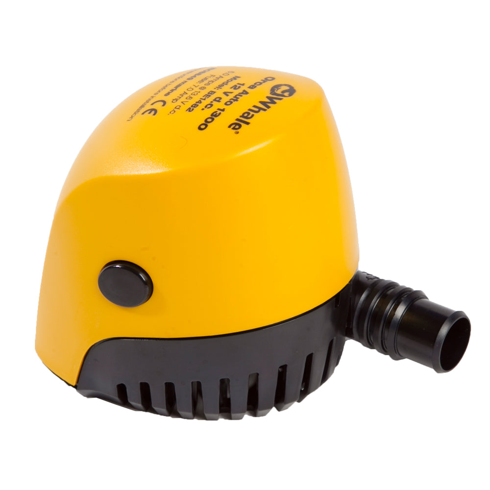 Whale Marine Orca Auto 1300 12V Automatic Bilge Pump — Compact and Reliable Submersible Pump