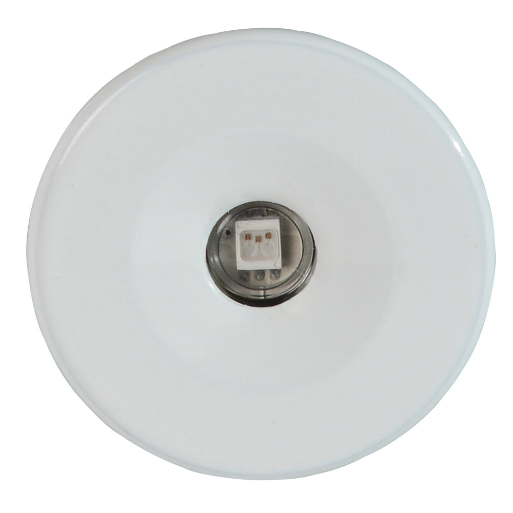Lumitec Echo Courtesy Light with White Housing and White Light - Compact, Water-Sealed LED for Interior and Exterior Use