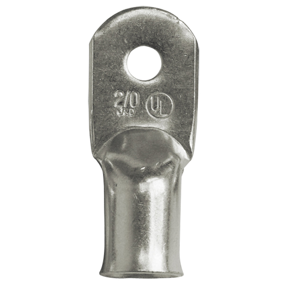 Ancor Heavy Duty 2/0 AWG 1/4 Inch Tinned Copper Lugs - 25 Pack