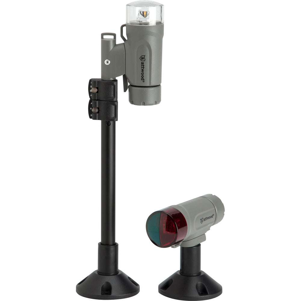 Attwood Marine PaddleSport Portable Navigation Light Kit - Screw Down or Adhesive Pad - Gray