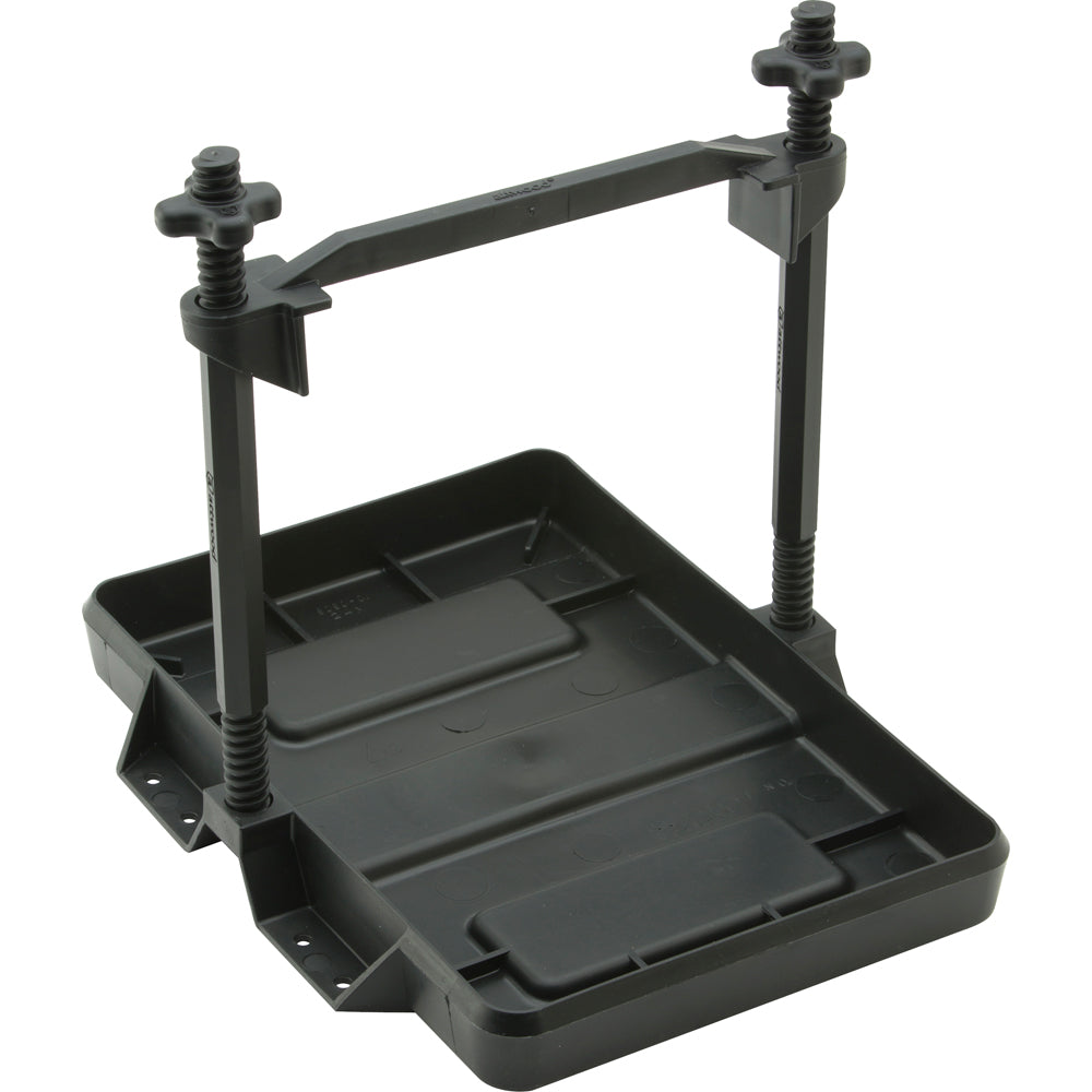 Attwood Marine Heavy-Duty All-Plastic Adjustable Battery Tray - 27 Series