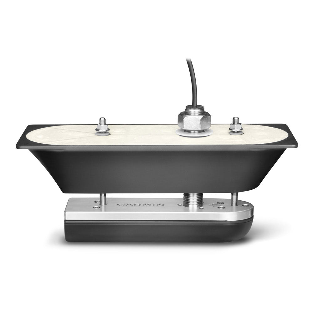 Garmin GT51M-TH Stainless Steel Thru-Hull Transducer with DownVu and SideVu - 500W CHIRP Sonar with Temperature Sensor