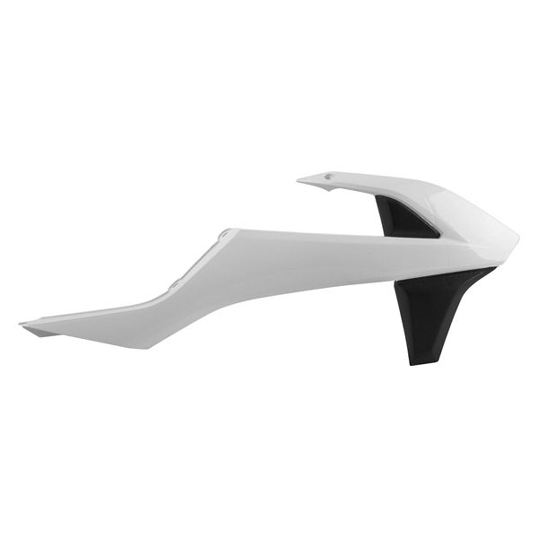 Polisport Radiator Scoops for KTM - White and Black, Part Number 8417800004