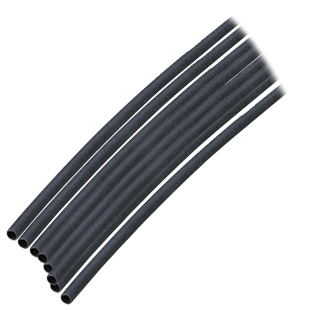 Ancor Adhesive Lined Heat Shrink Tubing 1/8 inch x 12 inches - Black, 10-Pack