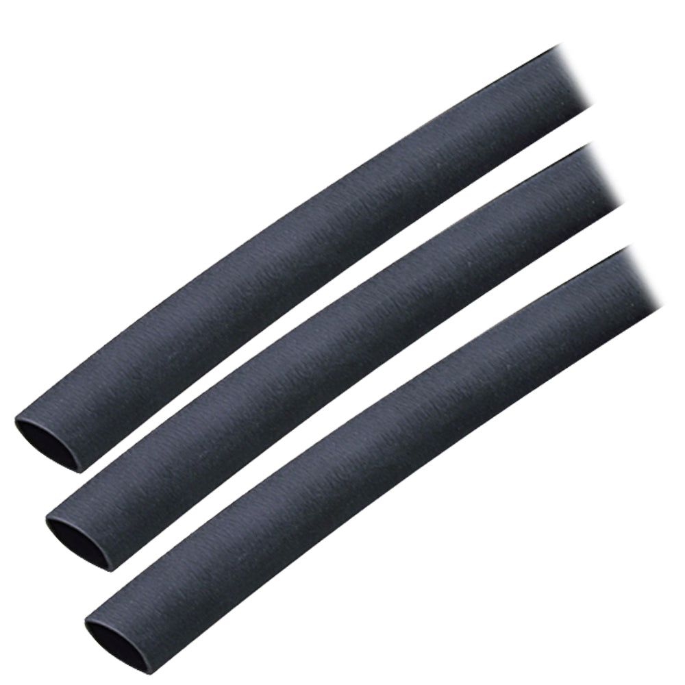 Ancor 304103 Adhesive Lined Heat Shrink Tubing – 3/8 Inch Diameter, 3 Inches Long, 3-Pack, Black