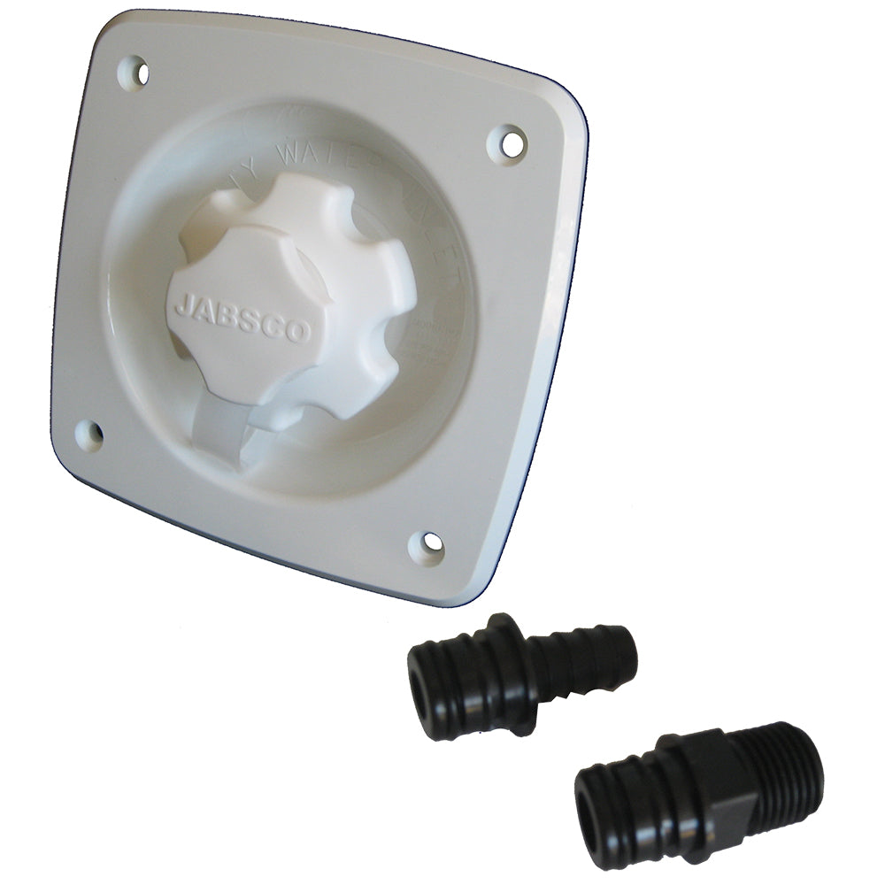 Jabsco Water Pressure Regulator - Flush Mount White, Part 44412-1045
