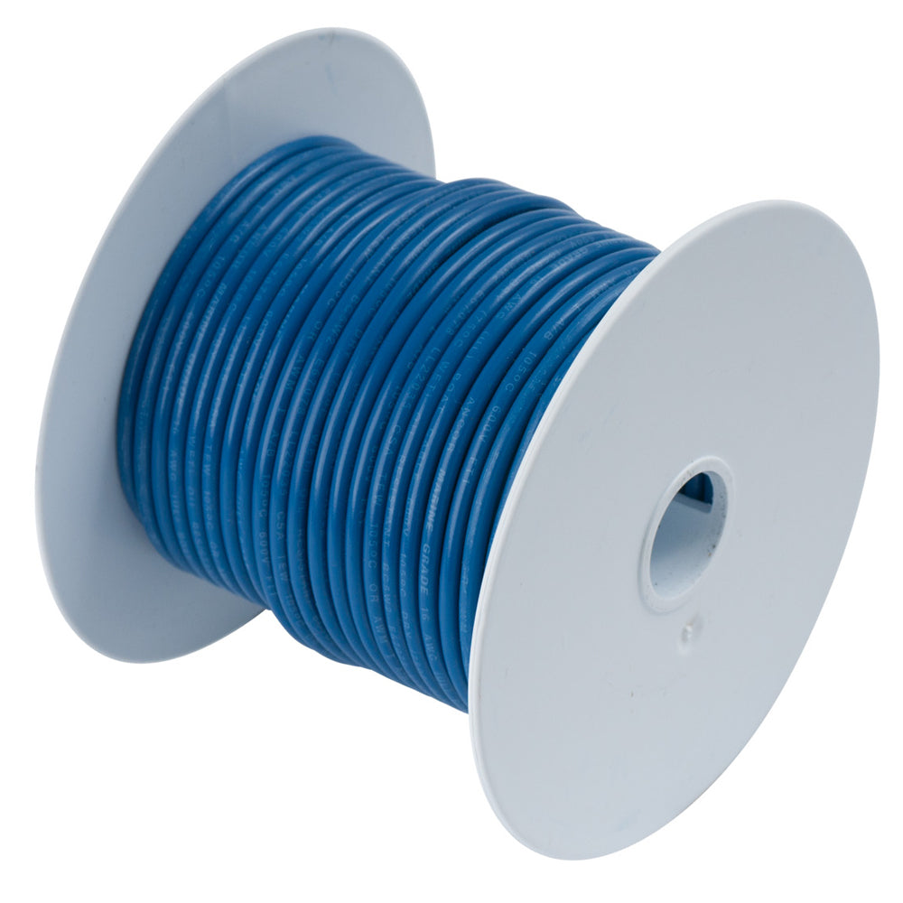 Ancor Dark Blue 16 AWG Tinned Copper Wire - 100 Feet for Marine and Automotive Applications