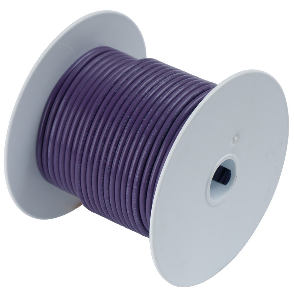 Ancor Purple 16 AWG Tinned Copper Wire - 100 Feet Marine-Grade Power Cable