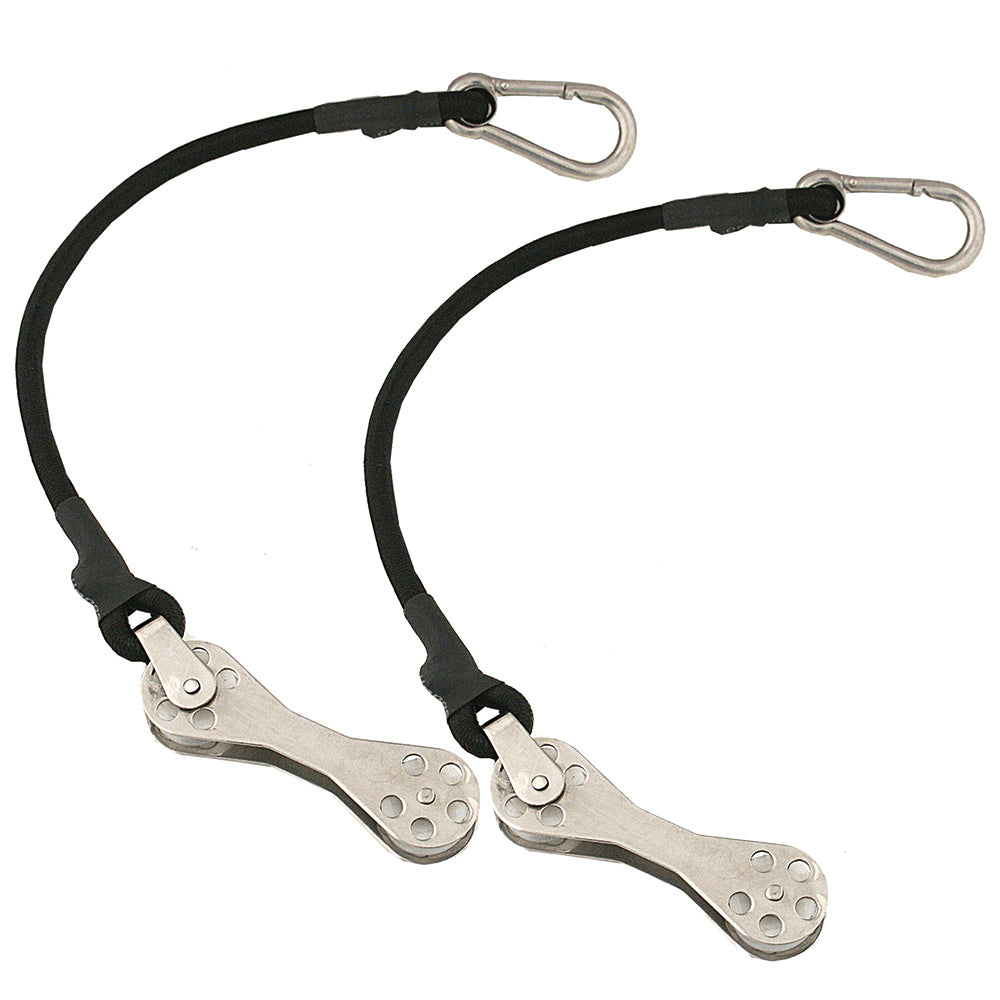 TACO Marine Shock Cord with Double Roller Pair for Marine Rigging and Halyard Tension