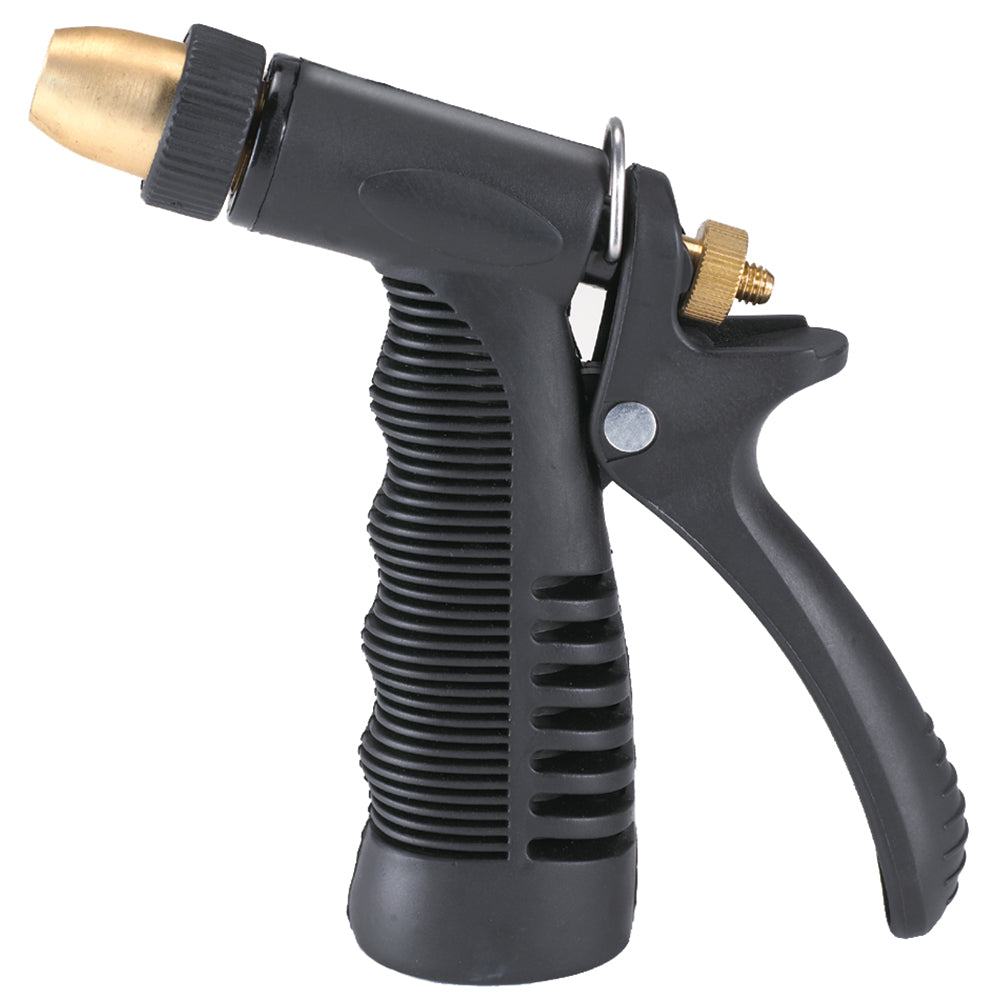 Shurhold Hose Nozzle Part 288 – Ergonomic Vinyl Grip with Hold-Open Clip and Stainless Steel Spring
