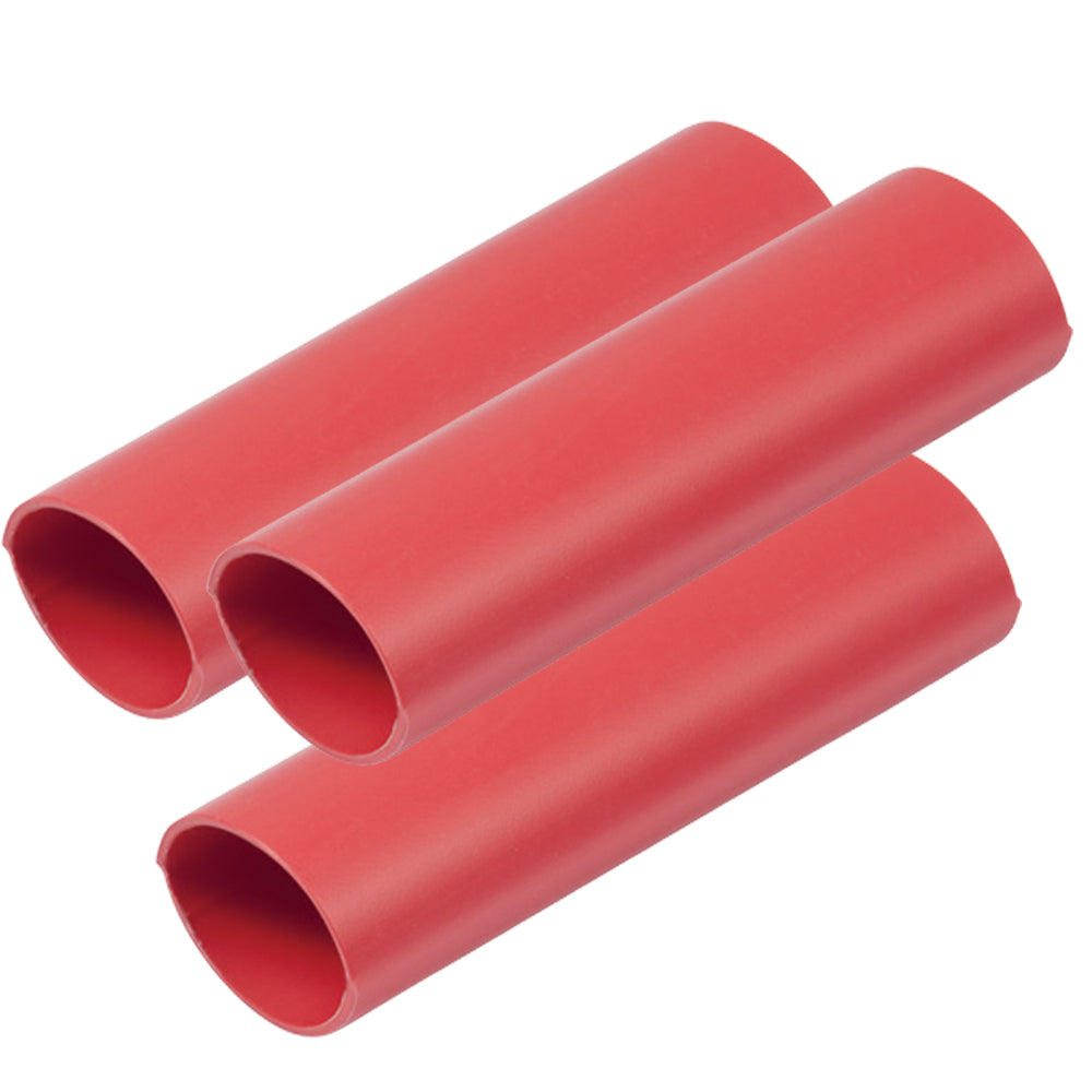 Ancor Heavy Wall Heat Shrink Tubing 3/4 inch x 12 inch Red, 3-Pack