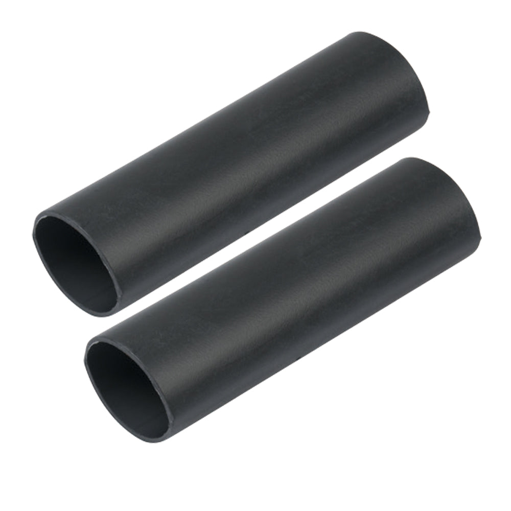 Ancor Heavy Wall Heat Shrink Tubing 1 inch x 12 inches – Black, 2-Pack