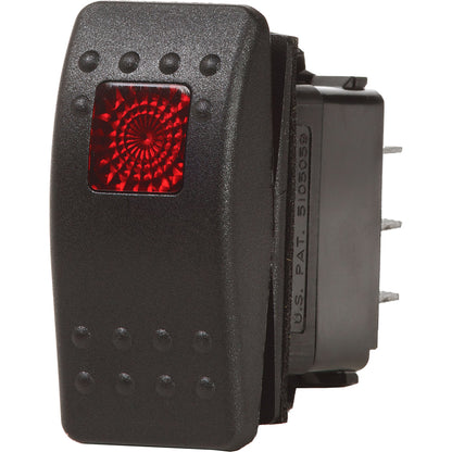 Blue Sea Systems Contura II SPDT Switch Part Number 7932 - Black On-Off-On Marine Switch