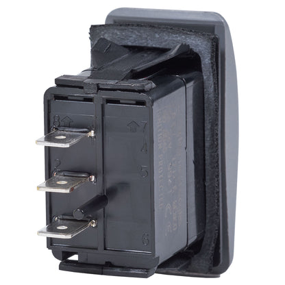 Blue Sea Systems Contura II SPDT Switch with ON-OFF-ON Action, Black