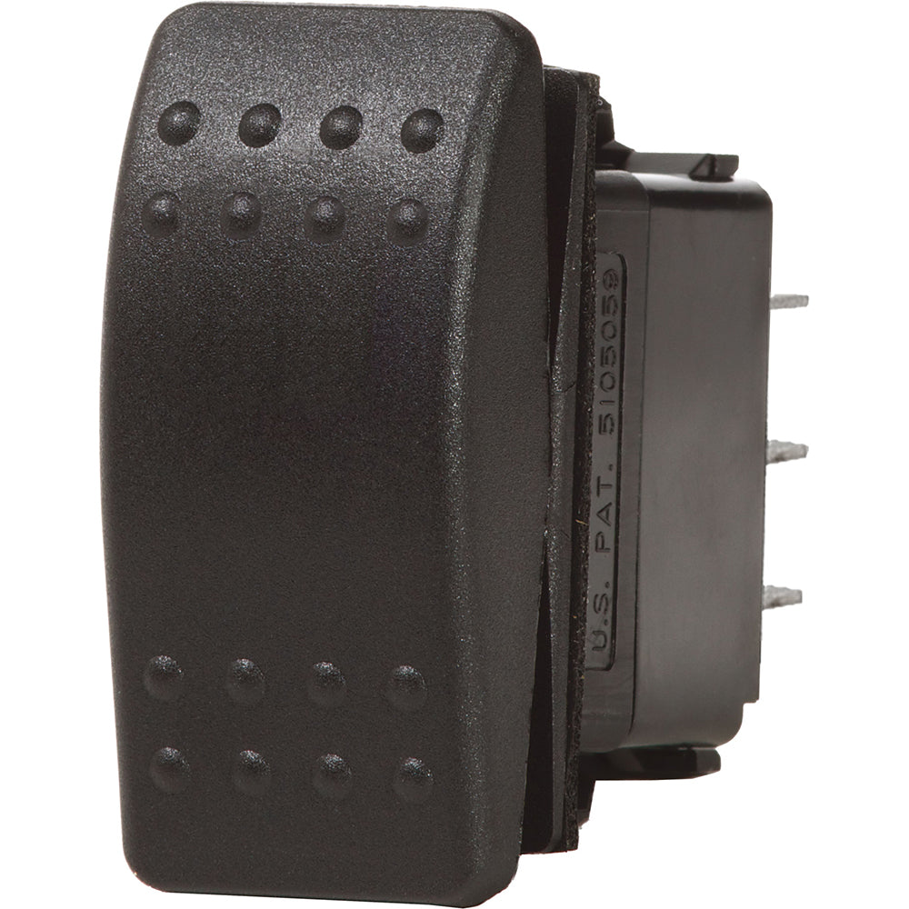 Blue Sea Systems Contura II Switch DPST Black - OFF-(ON) Model 7935