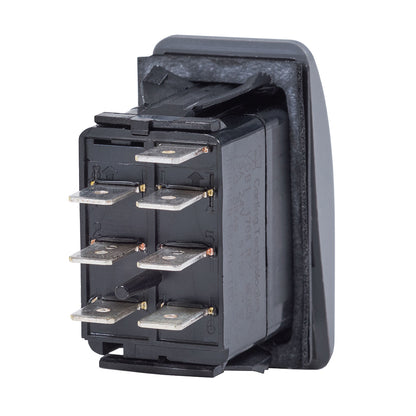 Blue Sea Systems Contura II Switch DPDT Black Part 7939 - ON-ON