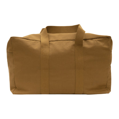 Rothco Canvas Parachute Cargo Bag Coyote Brown - 75L Heavy Duty Travel and Utility Duffle