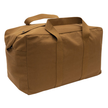 Rothco Canvas Parachute Cargo Bag – 75L Heavy Duty Travel and Utility Duffle in Work Brown