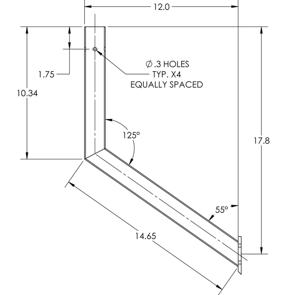 TACO Marine F16-0005A Stainless Steel Table Column with White Delrin Insert