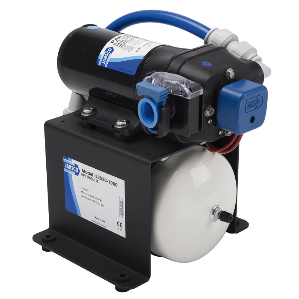 Jabsco Single Stack Water System - 4.8 GPM, 40 PSI, 12V Marine Water Pressure System