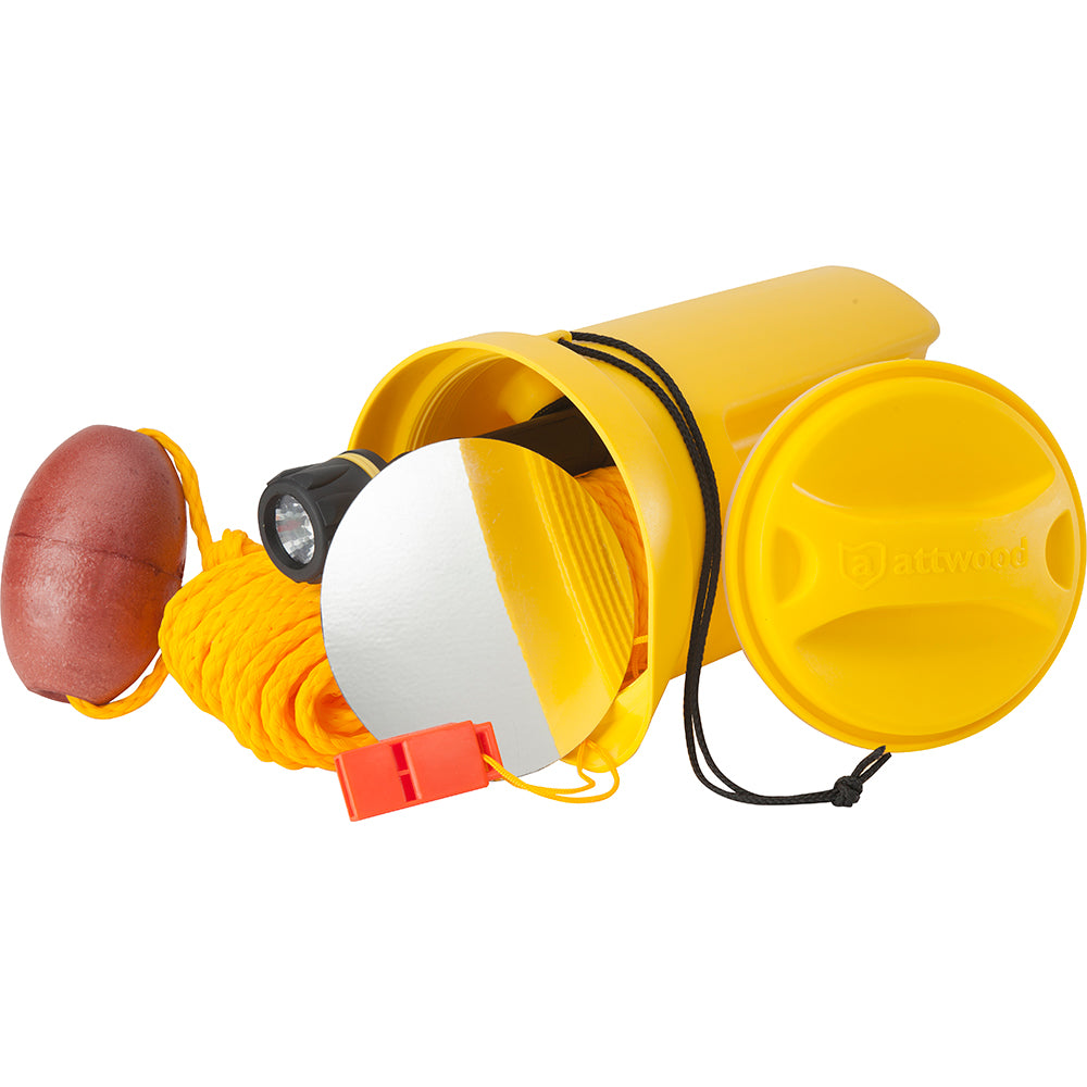 Attwood Marine Bailer Safety Kit with Waterproof Flashlight and Marine Rope